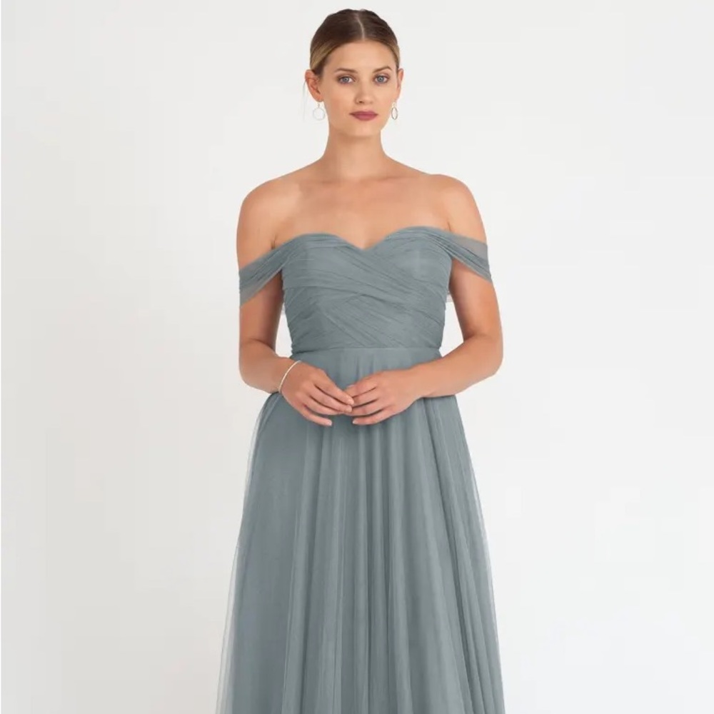 Jenny Yoo Collection Annabelle convertible dress. Size 10, unaltered, Mayan blue